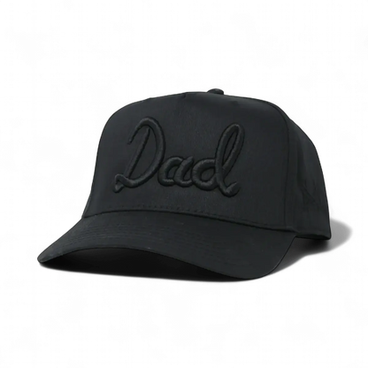 Dad Funny Embroidered Snapback Hat in Retro Black – Ivy + Cloth