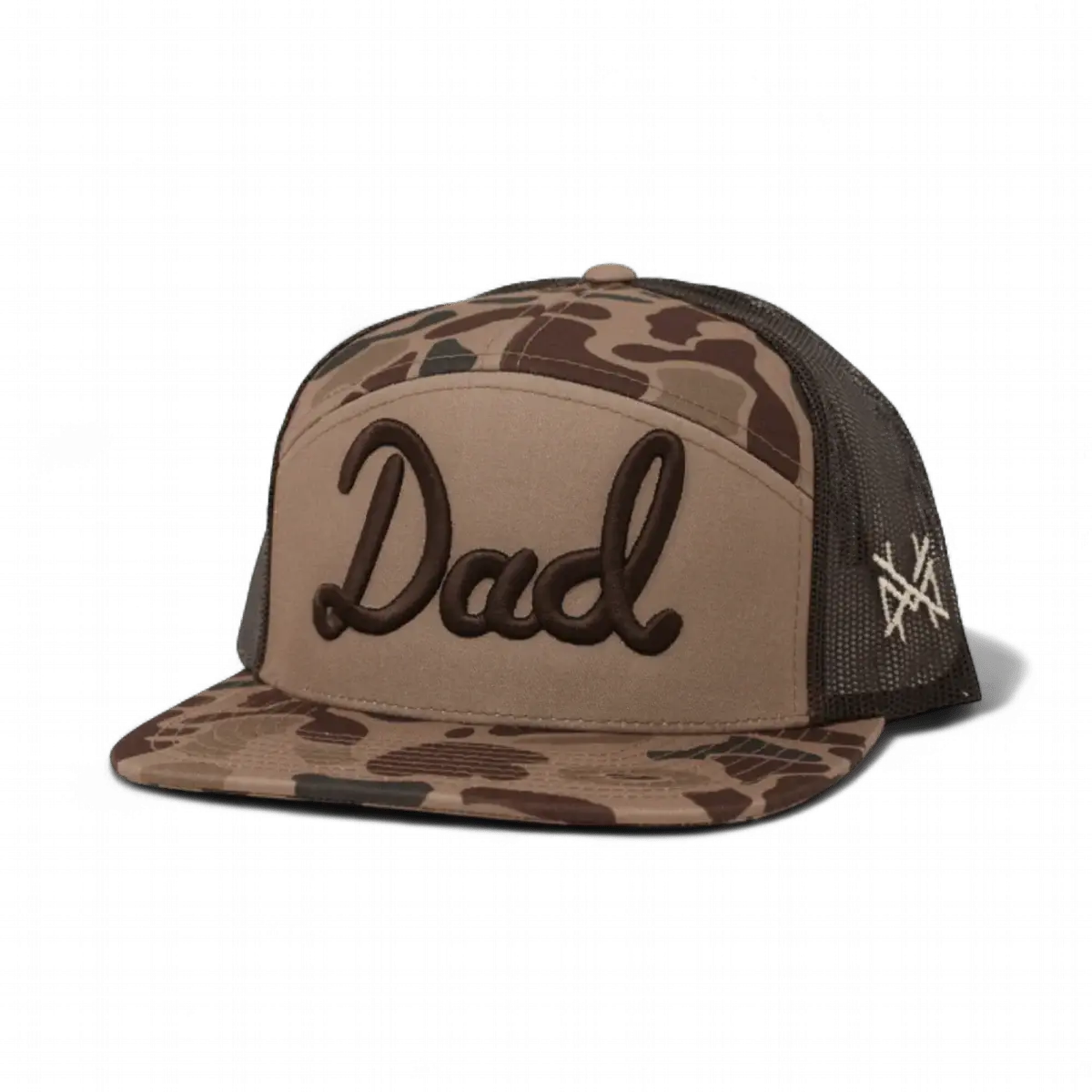 Dad Funny Embroidered Snapback Hat in 7 Panel Duck Camo/Brown/Duck Camo – Ivy + Cloth