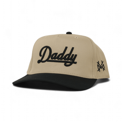Daddy Funny Embroidered Hat in Retro Black/Khaki – Ivy + Cloth
