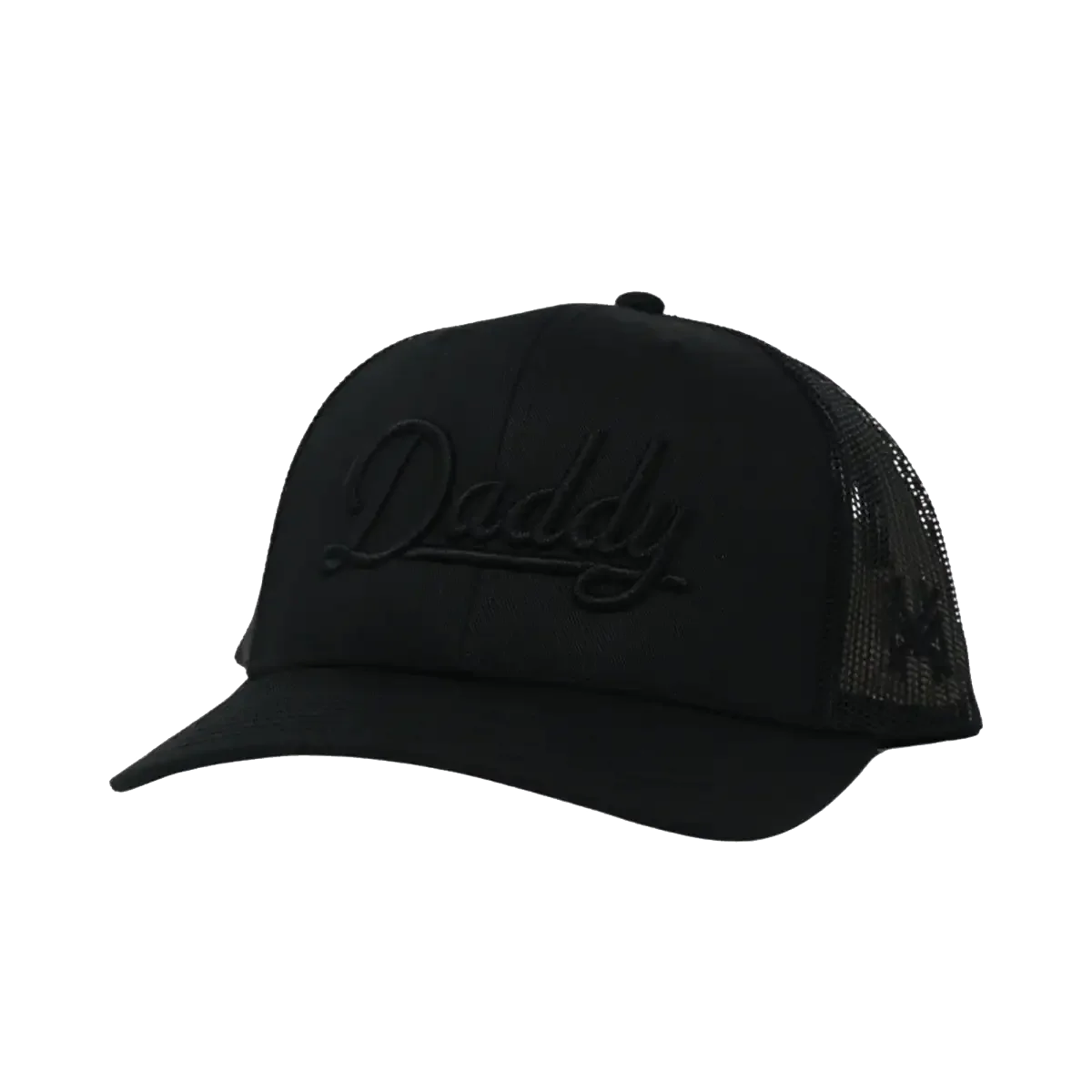 Daddy Funny Embroidered Hat in FlexFit LG/XL Blackout – Ivy + Cloth