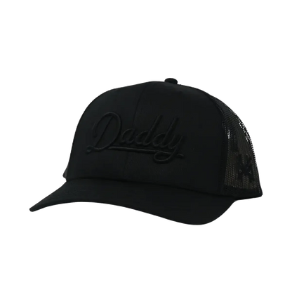 Daddy Funny Embroidered Hat in FlexFit LG/XL Blackout – Ivy + Cloth