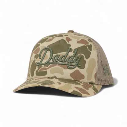 Daddy Funny Embroidered Hat in Trucker Harvest Camo – Ivy + Cloth