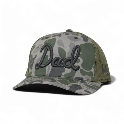 Dad Funny Embroidered Snapback Hat in Trucker Marsh Camo/Loden – Ivy + Cloth