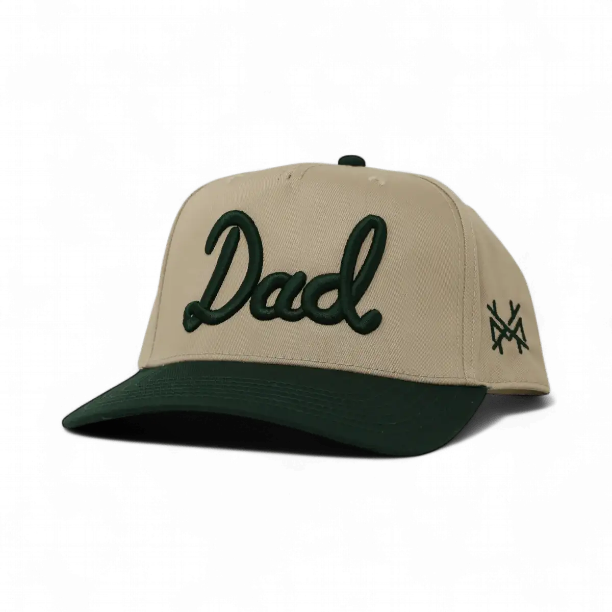 Dad Funny Embroidered Snapback Hat in Retro Green/Khaki – Ivy + Cloth