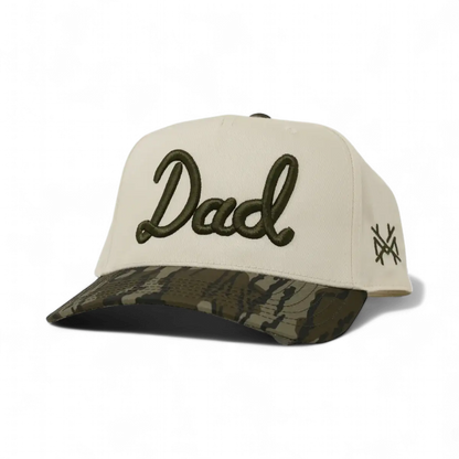 Dad Funny Embroidered Snapback Hat in Retro Mossy Oak Bottomland/Natural – Ivy + Cloth