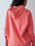Elevated Faith Christian Hoodie in Coral with a relaxed fit and cozy design for everyday wear