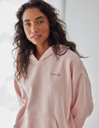 Elevated Faith Christian Hoodie in Light Pink with Cozy Fit and Front Pocket