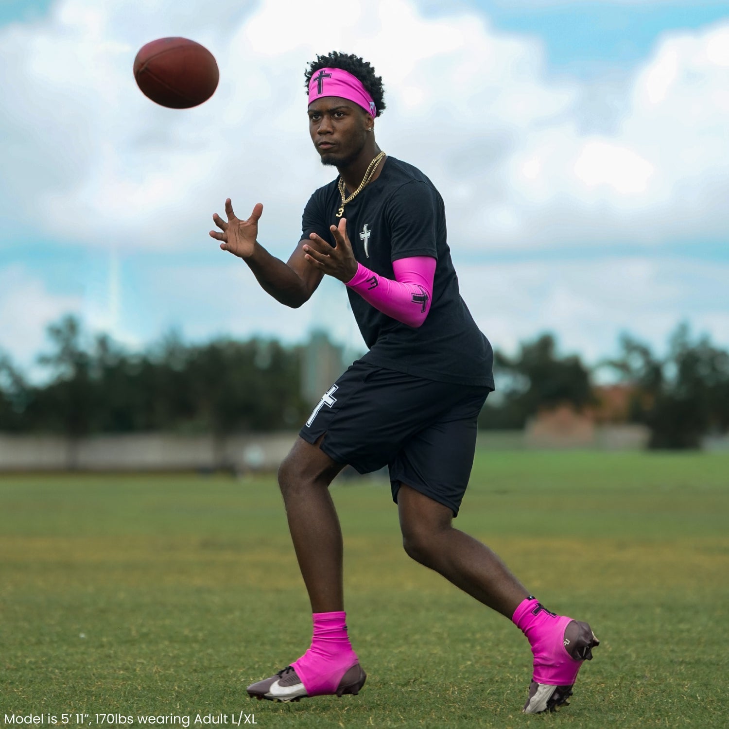 Faith Cross Pink Arm Sleeve