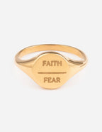 Faith Over Fear Ring