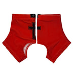 Faith Cross Red Cleat Covers (Spats)