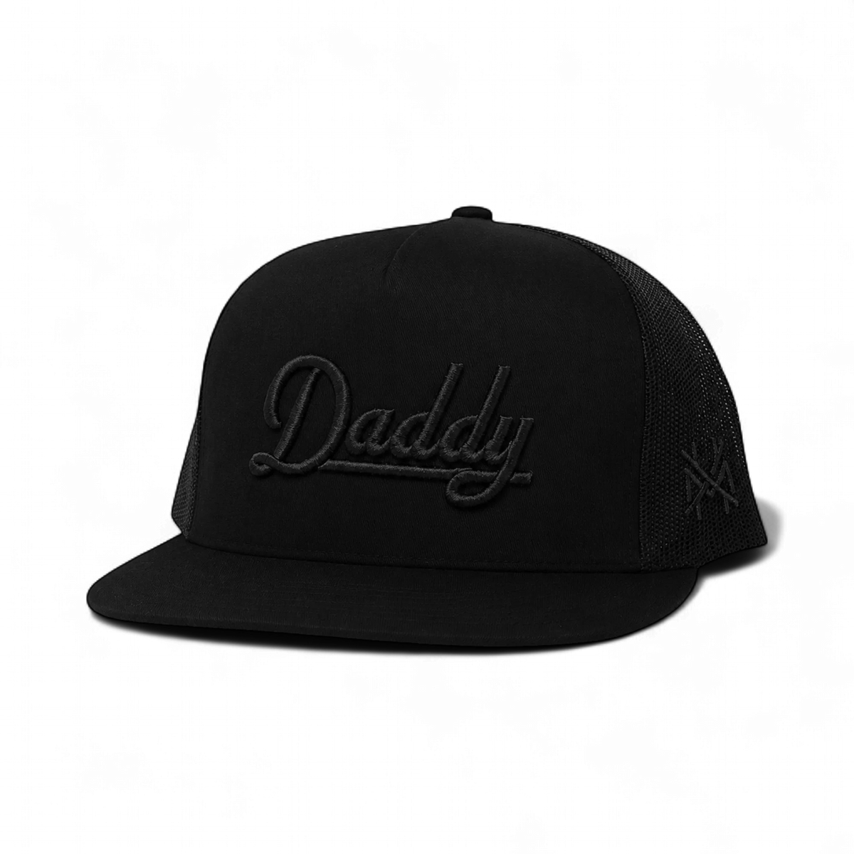 Daddy Funny Embroidered Hat in Flat Bill Blackout – Ivy + Cloth