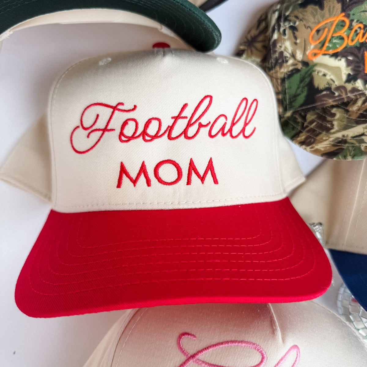 Football Mom Funny Embroidered Trucker Hat – Ivy + Cloth