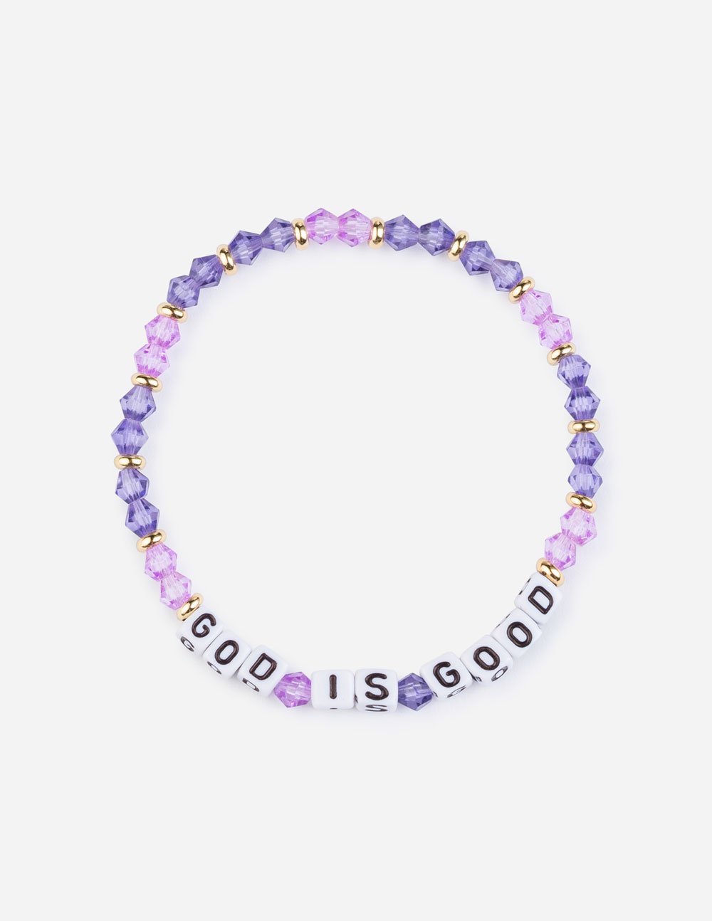 Elevated Faith Christian Jewelry Bracelet with colorful beads spelling 'GOD IS GOOD'