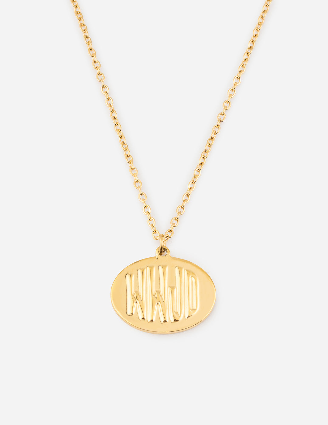 Elevated Faith Gold Necklace with KWJD Pendant, perfect for Christian Jewelry lovers