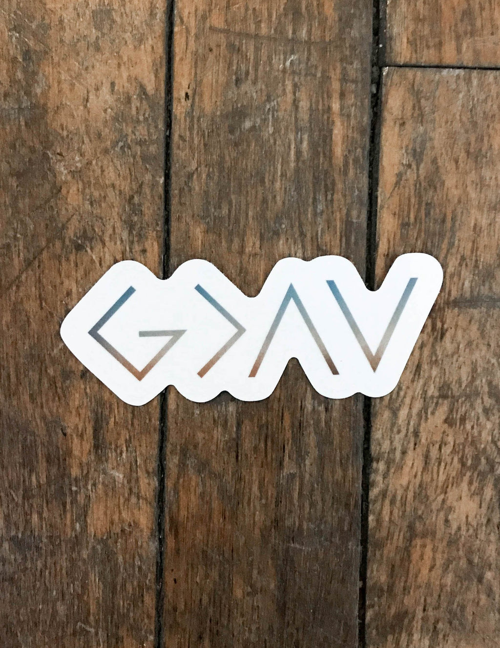 Elevated Faith Christian Stickers featuring a stylish geometric design for personal expression