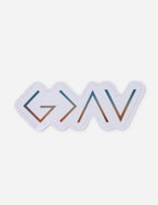 Elevated Faith Christian Stickers in modern design with colorful gradient effect