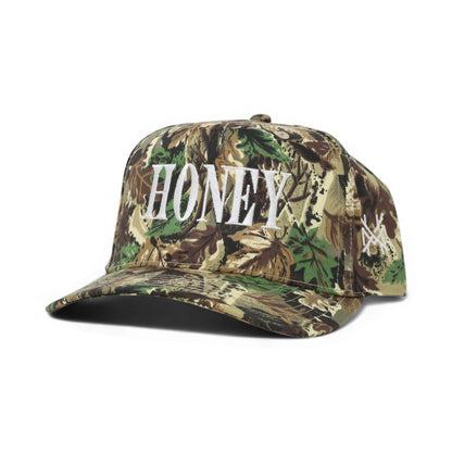 Honey Funny Embroidered Snapback Hat in Retro Leaf Camo – Ivy + Cloth