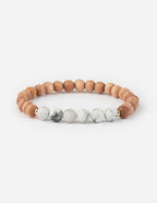 Elevated Faith Christian Jewelry Bracelet made with natural stones and wooden beads for a stylish look