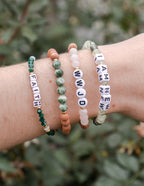 Elevated Faith Christian Jewelry Bracelet with colorful beads and inspirational letters for faith wearers