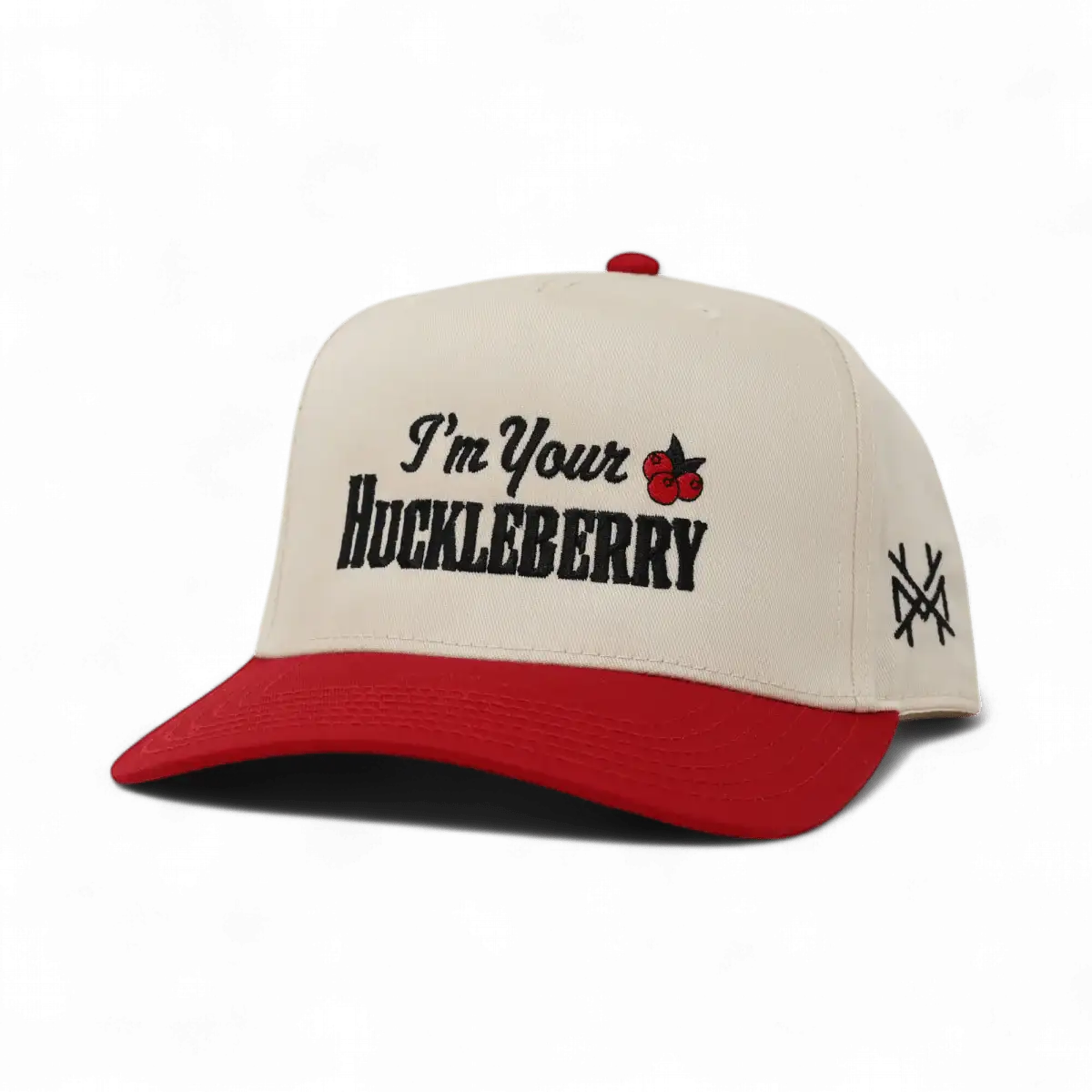 I'm Your Huckleberry Funny Embroidered Snapback Hat in Retro Red/Natural – Ivy + Cloth