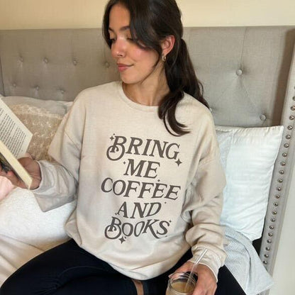 Bring Me Coffee And Books Funny Oversized Terry Poncho – Ivy + Cloth