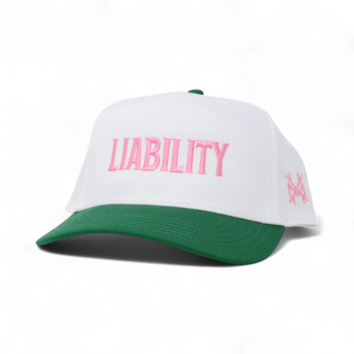 Liability Funny Embroidered Hat in Retro Kelly Green/White – Ivy + Cloth