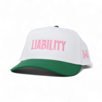 Liability Funny Embroidered Hat in Retro Kelly Green/White – Ivy + Cloth