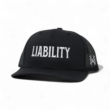 Liability Funny Embroidered Hat in Trucker Blackout – Ivy + Cloth