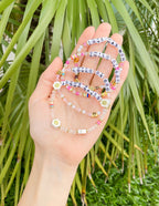 Colorful Christian Jewelry Bracelet with inspirational messages on beads, perfect for meaningful gifts