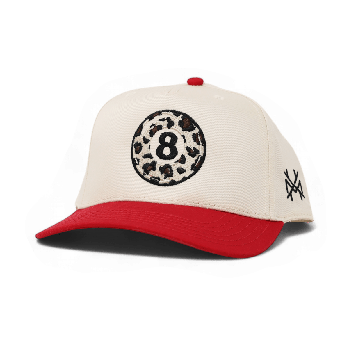 Lucky Leopard Funny Embroidered Snapback Hat in Retro Red/Natural – Ivy + Cloth