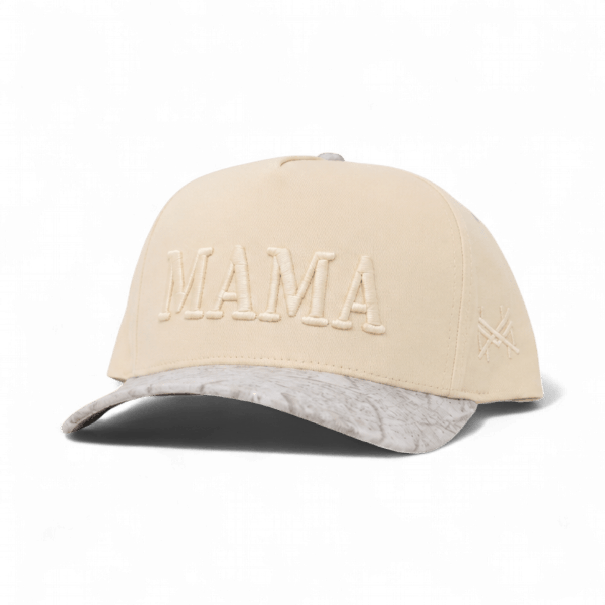 Mama Funny Embroidered Snapback Hat in Retro Light Camo/Natural – Ivy + Cloth