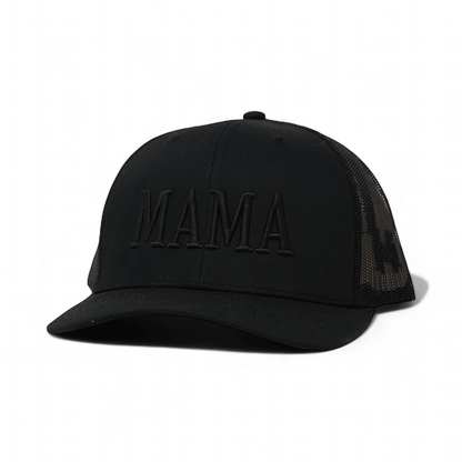 Mama Funny Embroidered Snapback Hat in Trucker Black – Ivy + Cloth