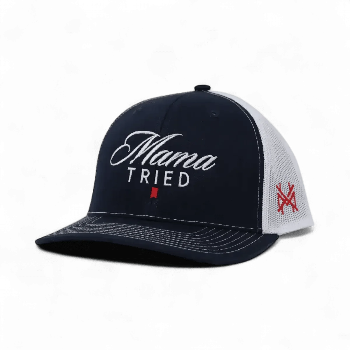 Mama Tried Ultra Funny Embroidered Hat in Trucker Black/White – Ivy + Cloth