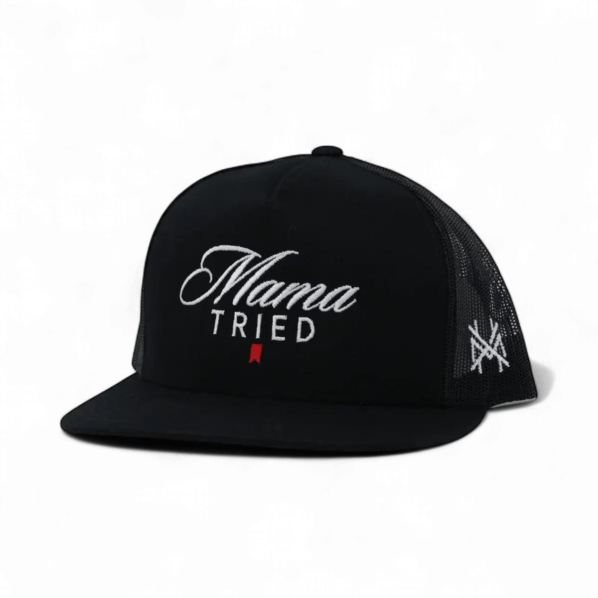 Mama Tried Ultra Funny Embroidered Hat in Flat Bill Black – Ivy + Cloth