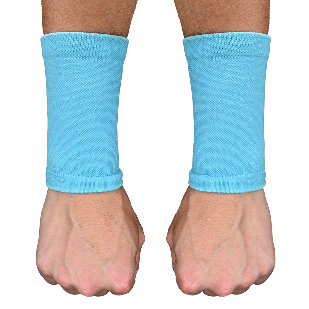 Light Blue Wrist Support Sleeves