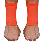 Orange Wrist Support Sleeves