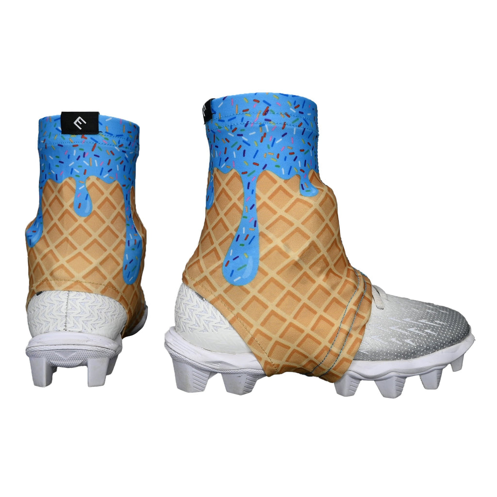 Blue Ice Cream Cleat Covers (Spats)