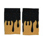 Black Ice Cream Wrist Support Sleeves