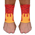 Red Ice Cream Wrist Support Sleeves