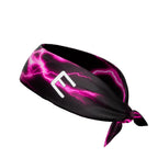 Pink Lightning Tie Headband