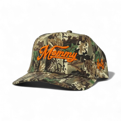 Mommy Funny Embroidered Snapback Hat in Retro Leaf Camo – Ivy + Cloth