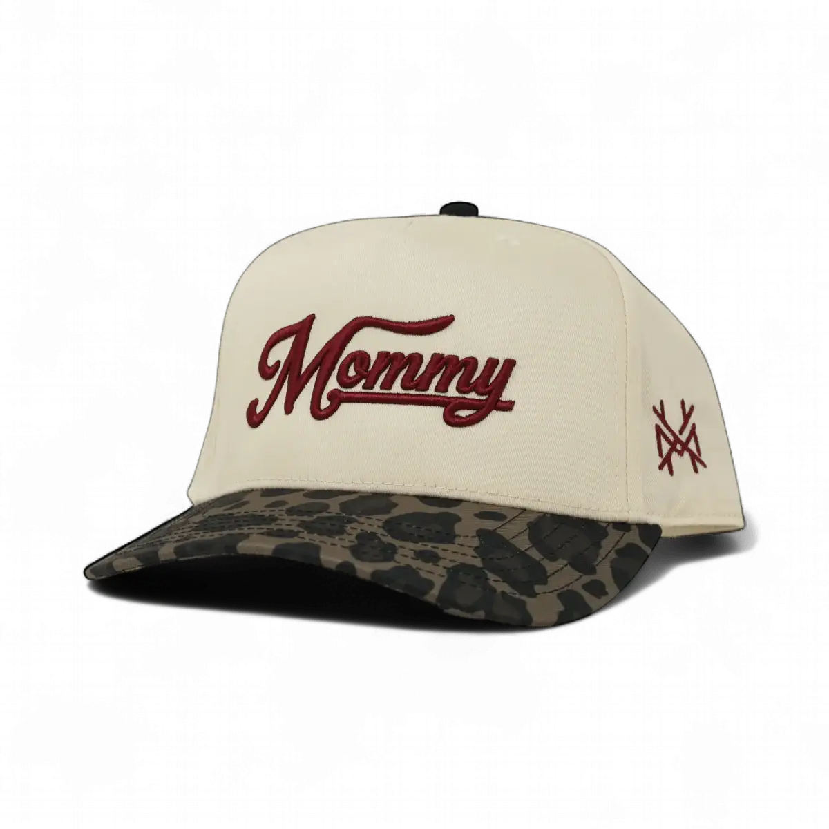 Mommy Funny Embroidered Snapback Hat in Retro Leopard/Natural – Ivy + Cloth
