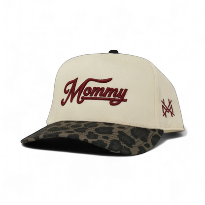 Mommy Funny Embroidered Snapback Hat in Retro Leopard/Natural – Ivy + Cloth