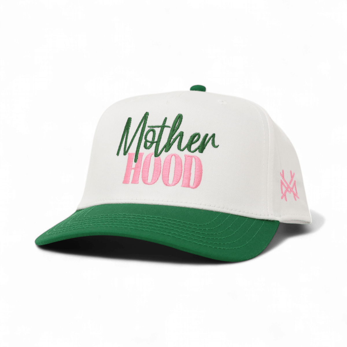 Mother Hood Funny Embroidered Snapback Hat in Retro Kelly Green/White – Ivy + Cloth