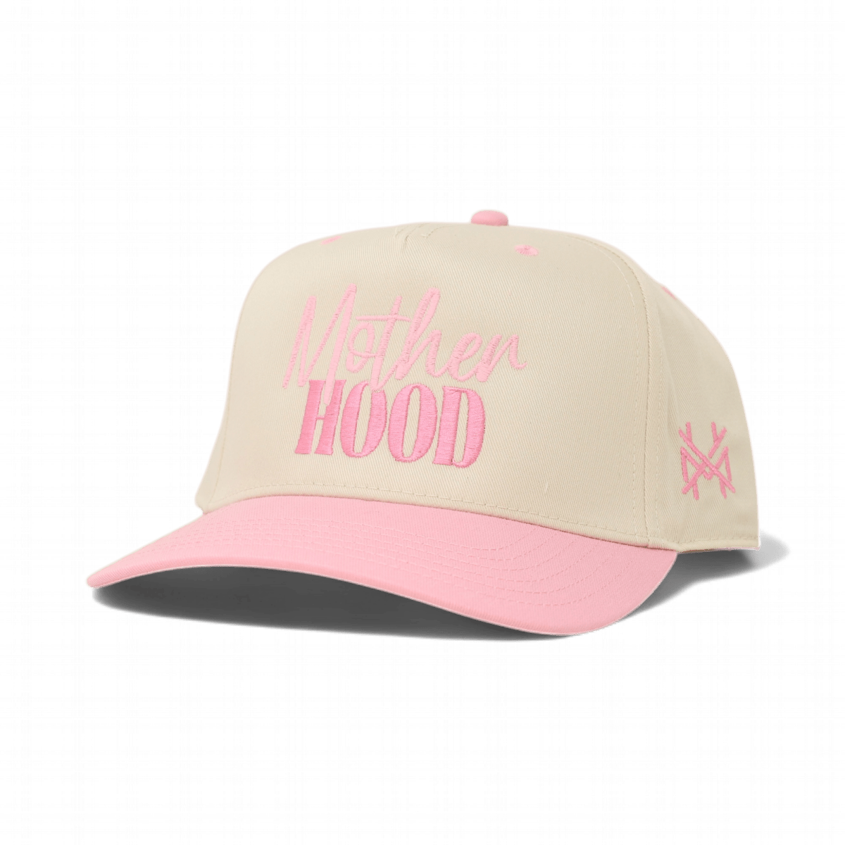 Mother Hood Funny Embroidered Snapback Hat in Retro Pink/Natural – Ivy + Cloth