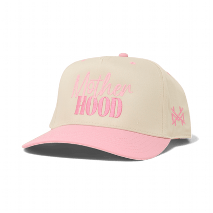 Mother Hood Funny Embroidered Snapback Hat in Retro Pink/Natural – Ivy + Cloth
