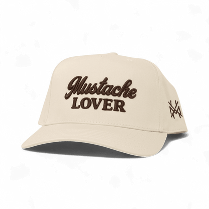 Mustache Lover Funny Embroidered Snapback Hat in Retro Natural – Ivy + Cloth