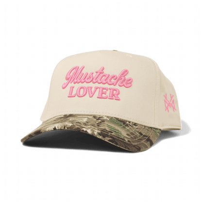 Mustache Lover Funny Embroidered Snapback Hat in Retro Leaf Camo/Natural – Ivy + Cloth