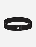 Elevated Faith Christian Jewelry Bracelet in Black with a Stylish Logo Design