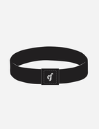 Elevated Faith Christian Jewelry Bracelet in Black with a Stylish Logo Design